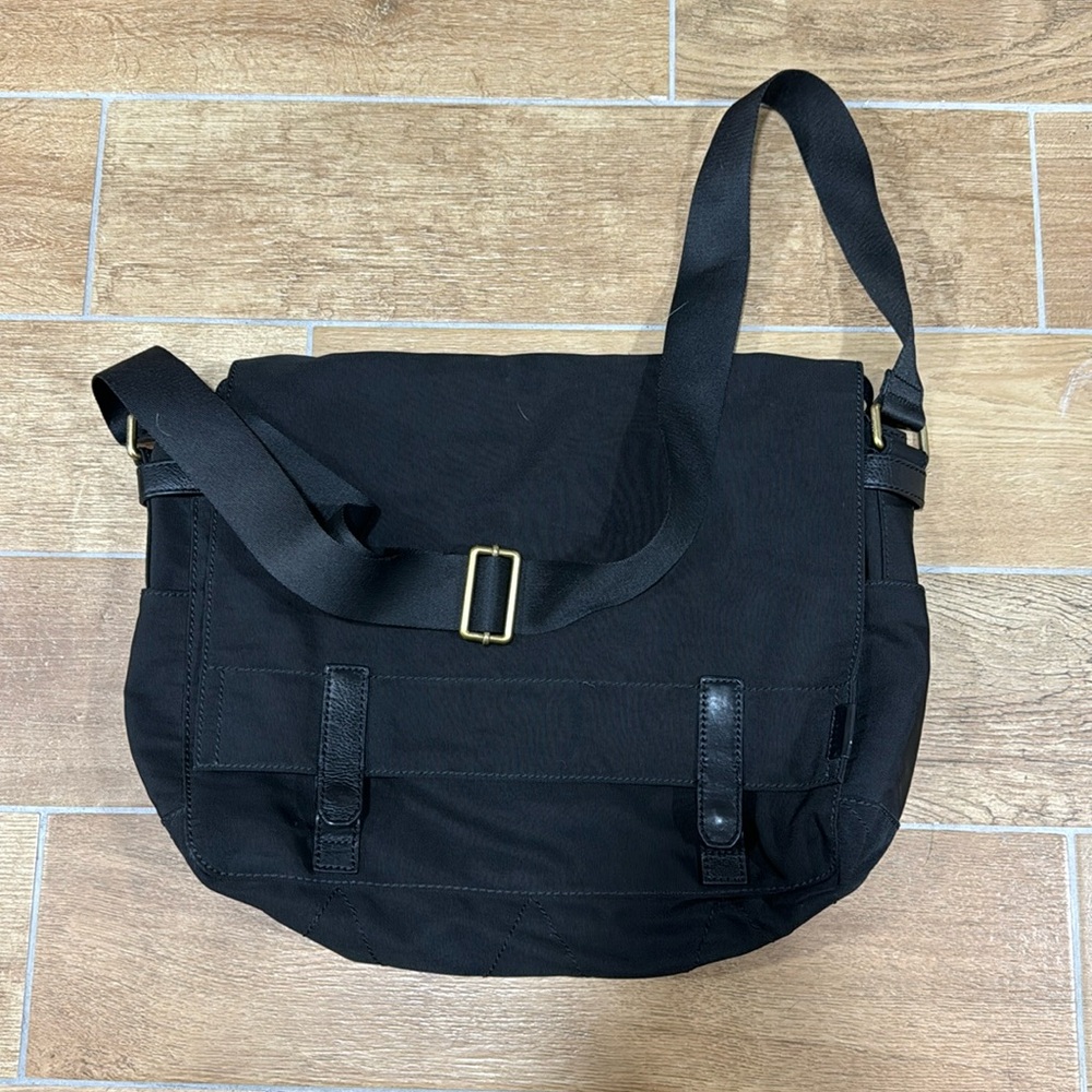 Fossil Canvas and Leather Messenger Bag